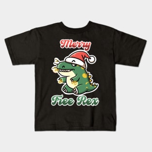 Merry Tree Rex Kids T-Shirt